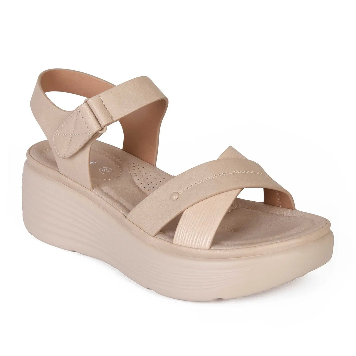 SANDALIA MUJER STHEF CASUAL BEIGE 8002