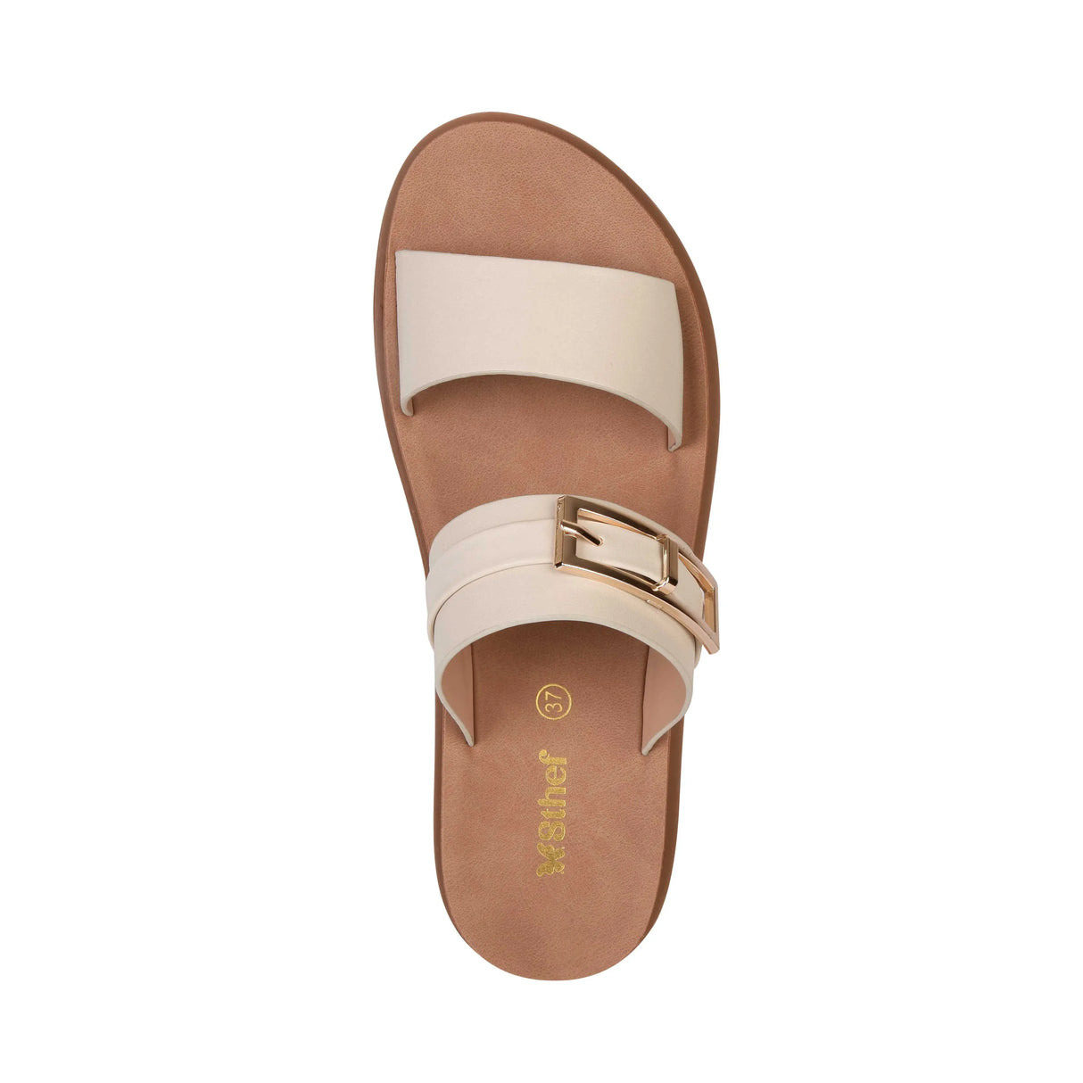 SANDALIA MUJER STHEF CASUAL BEIGE 8007