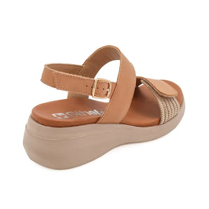 SANDALIA MUJER STHEF CASUAL BEIGE 8013