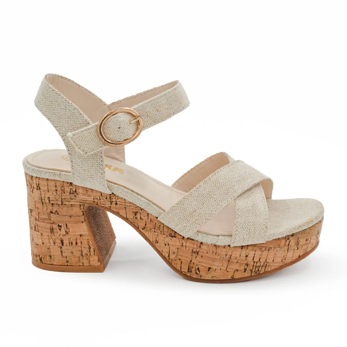 SANDALIA MUJER STHEF CASUAL BEIGE 8046