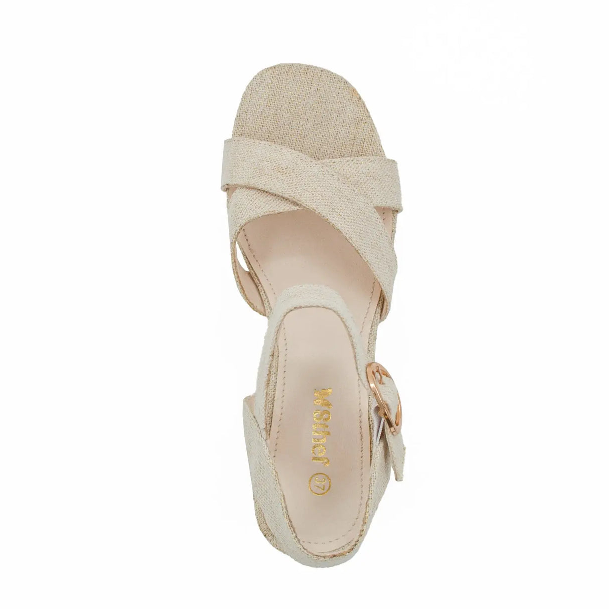 SANDALIA MUJER STHEF CASUAL BEIGE 8046