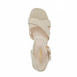 SANDALIA MUJER STHEF CASUAL BEIGE 8046