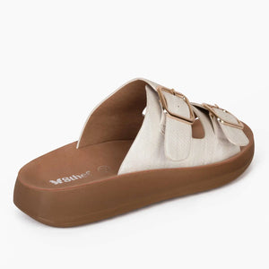 SANDALIA MUJER STHEF CASUAL BLANCO 8016