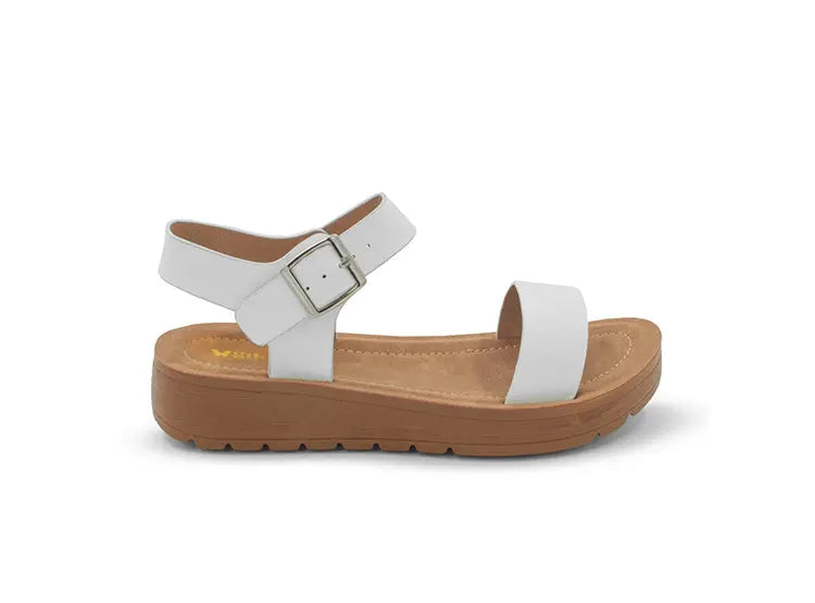 SANDALIA MUJER STHEF CASUAL BLANCO 8041