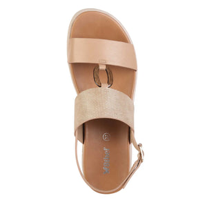 SANDALIA MUJER STHEF CASUAL CAMEL 8014