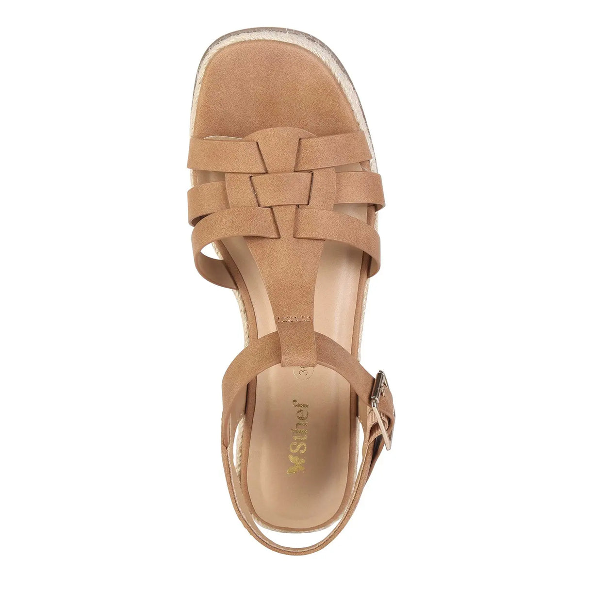 SANDALIA MUJER STHEF CASUAL CAMEL 8032