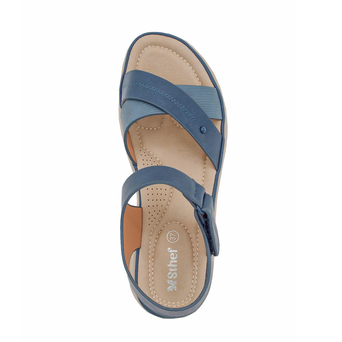 SANDALIA MUJER STHEF CASUAL DENIM 8002