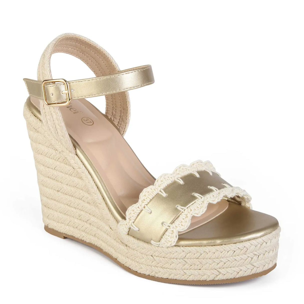 SANDALIA MUJER STHEF CASUAL DORADO 8029