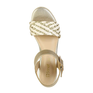SANDALIA MUJER STHEF CASUAL DORADO 8048
