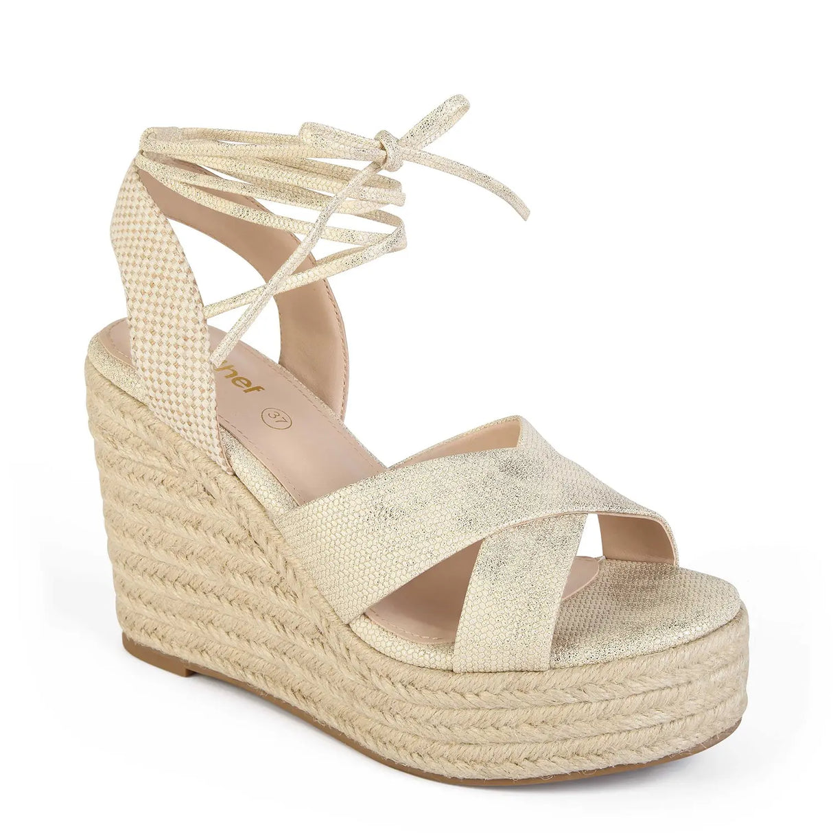 SANDALIA MUJER STHEF CASUAL DORADO 8049