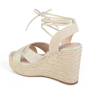 SANDALIA MUJER STHEF CASUAL DORADO 8049