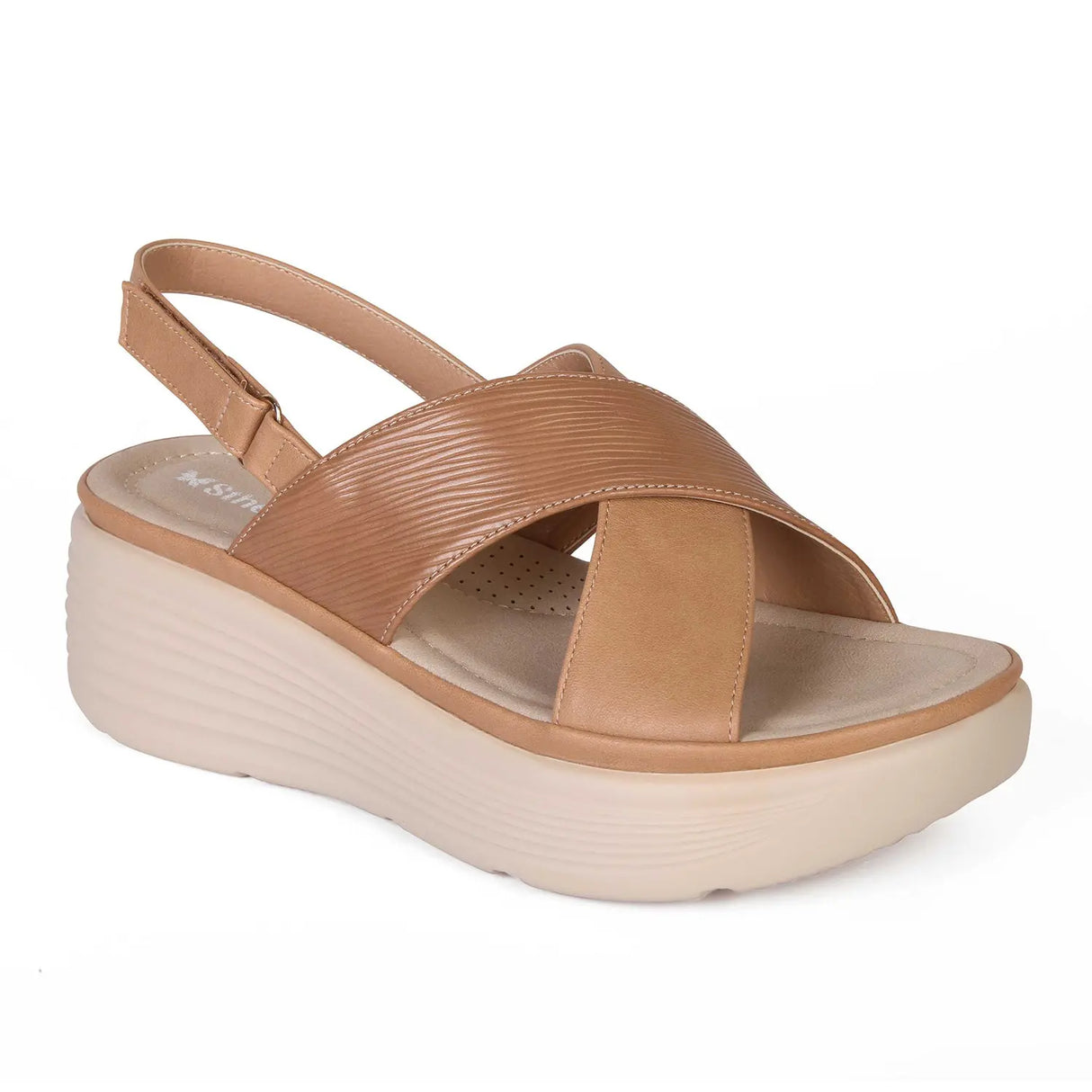 SANDALIA MUJER STHEF CASUAL MARRON 8001