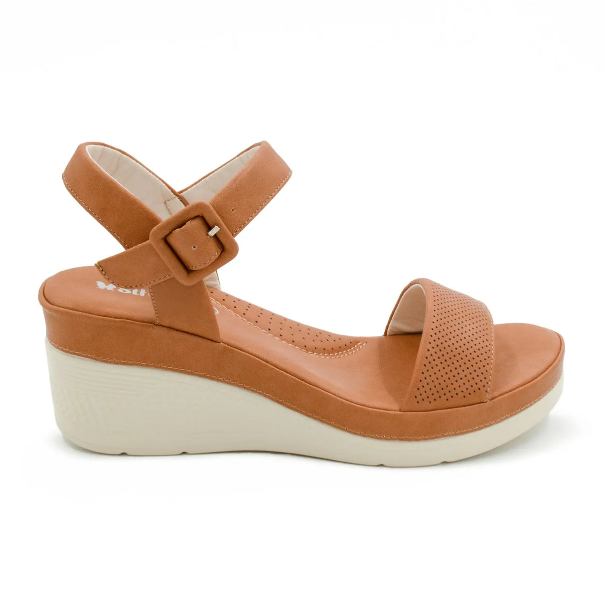 SANDALIA MUJER STHEF CASUAL MARRON 8003