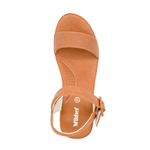 SANDALIA MUJER STHEF CASUAL MARRON 8003