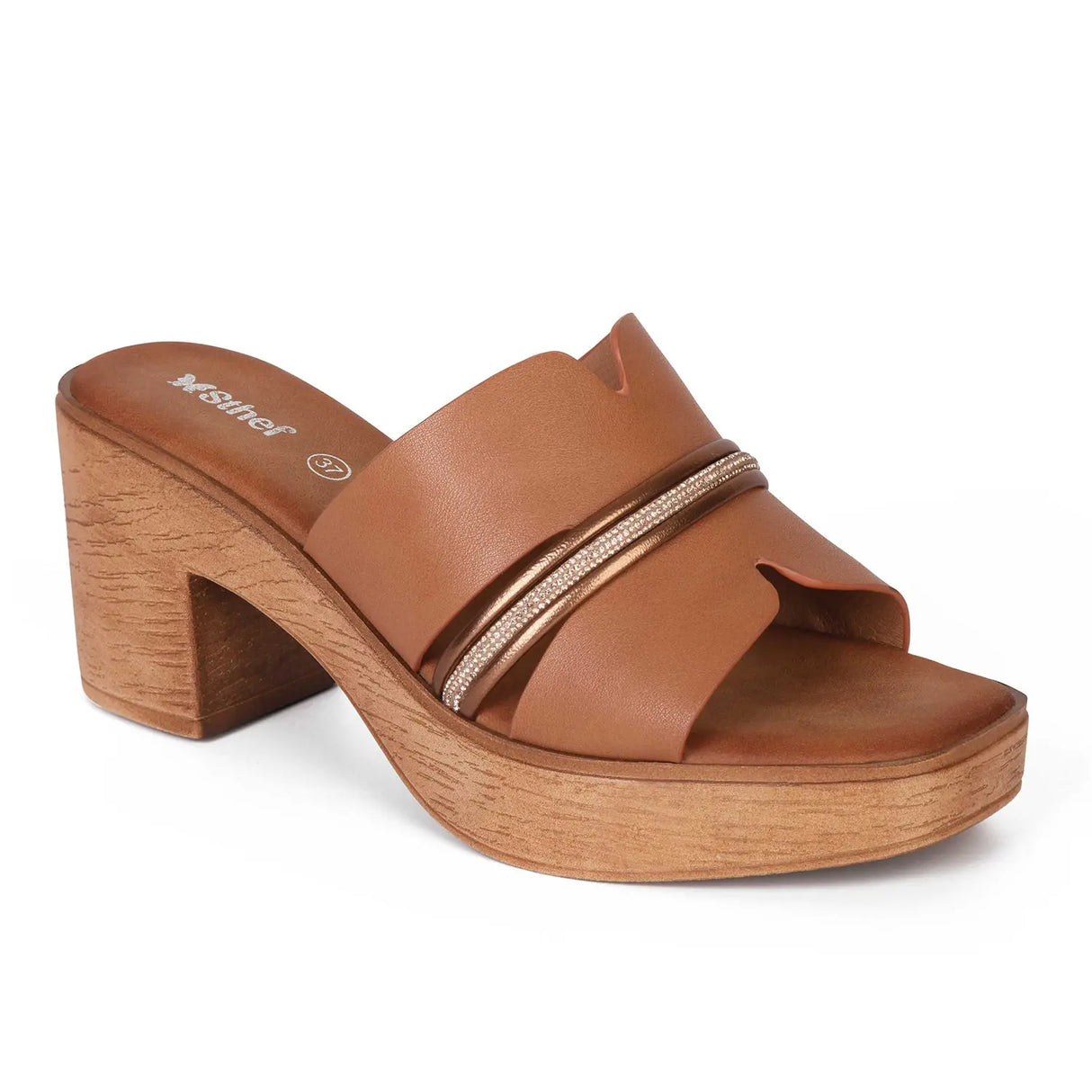 SANDALIA MUJER STHEF CASUAL MARRON 8012