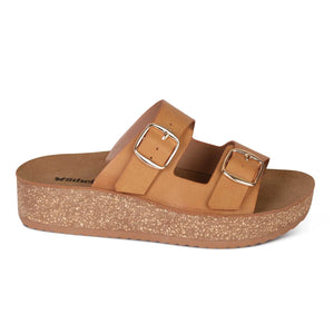 SANDALIA MUJER STHEF CASUAL MARRON 8018