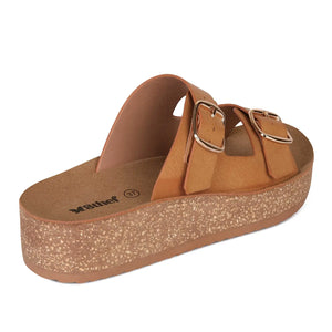 SANDALIA MUJER STHEF CASUAL MARRON 8018