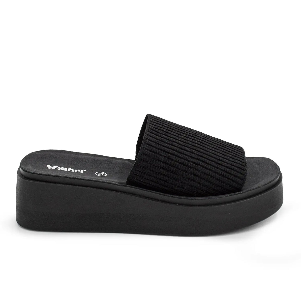 SANDALIA MUJER STHEF CASUAL NEGRO 7982