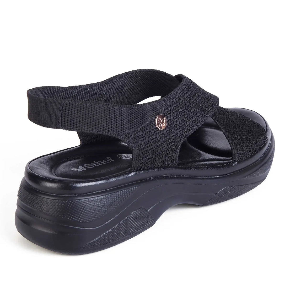 SANDALIA MUJER STHEF CASUAL NEGRO 7988