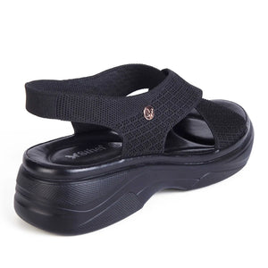 SANDALIA MUJER STHEF CASUAL NEGRO 7988