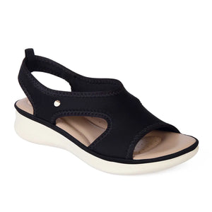 SANDALIA MUJER STHEF CASUAL NEGRO 7989
