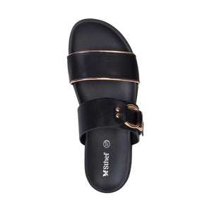 SANDALIA MUJER STHEF CASUAL NEGRO 7998