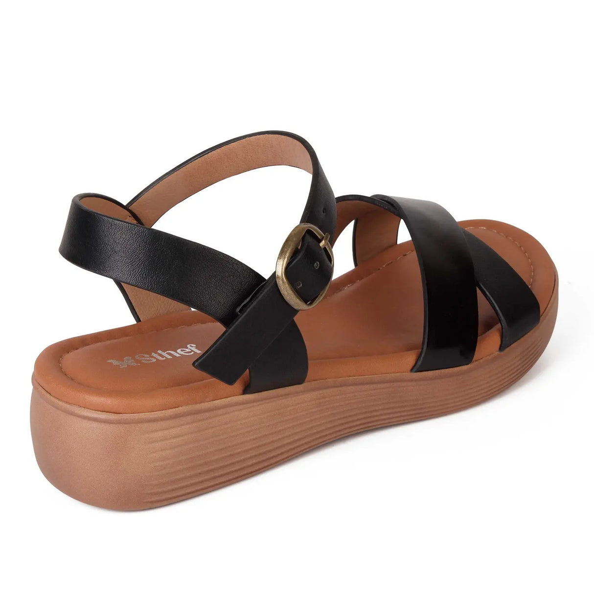 SANDALIA MUJER STHEF CASUAL NEGRO 7999