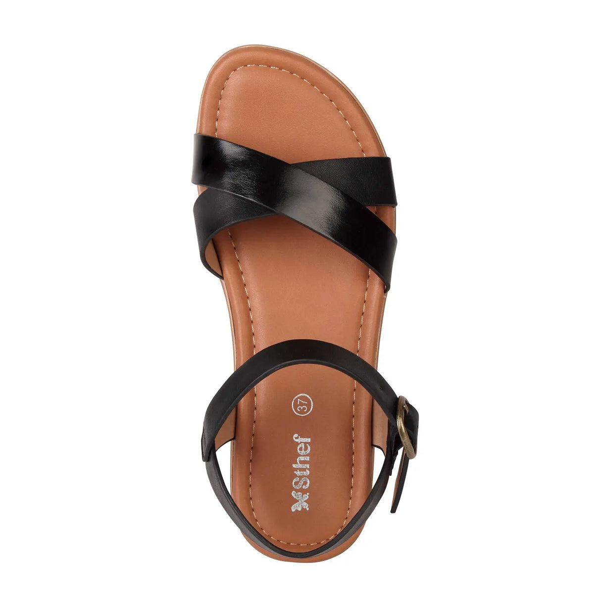 SANDALIA MUJER STHEF CASUAL NEGRO 7999