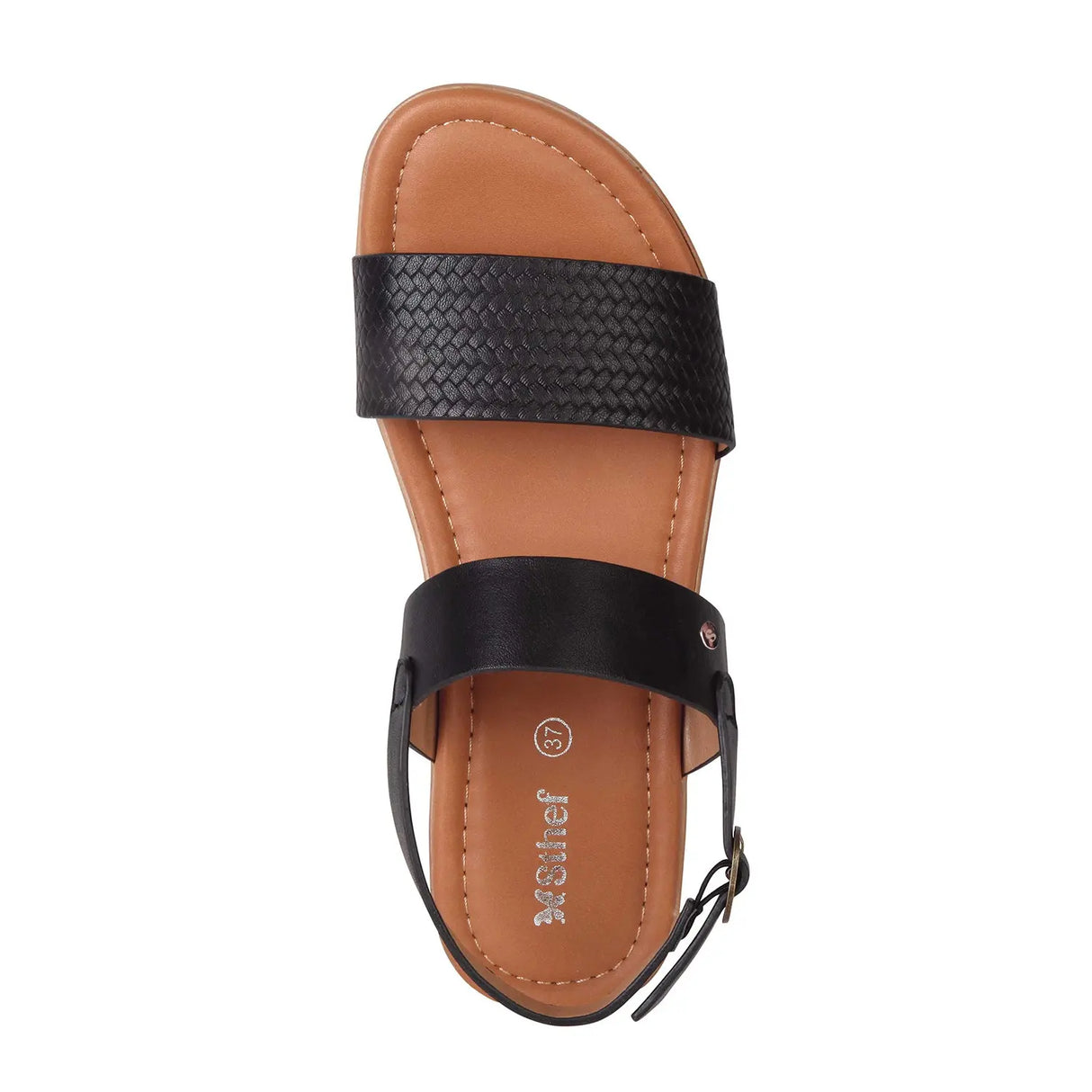 SANDALIA MUJER STHEF CASUAL NEGRO 8000