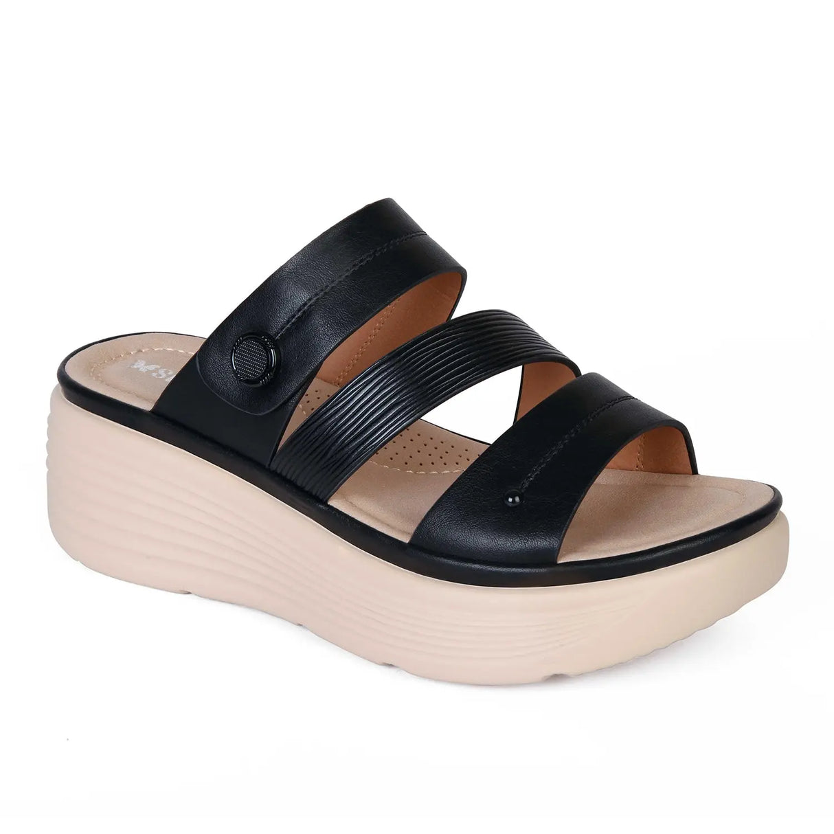 SANDALIA MUJER STHEF CASUAL NEGRO 8004