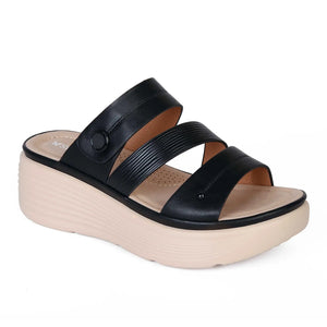 SANDALIA MUJER STHEF CASUAL NEGRO 8004