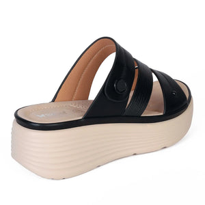 SANDALIA MUJER STHEF CASUAL NEGRO 8004