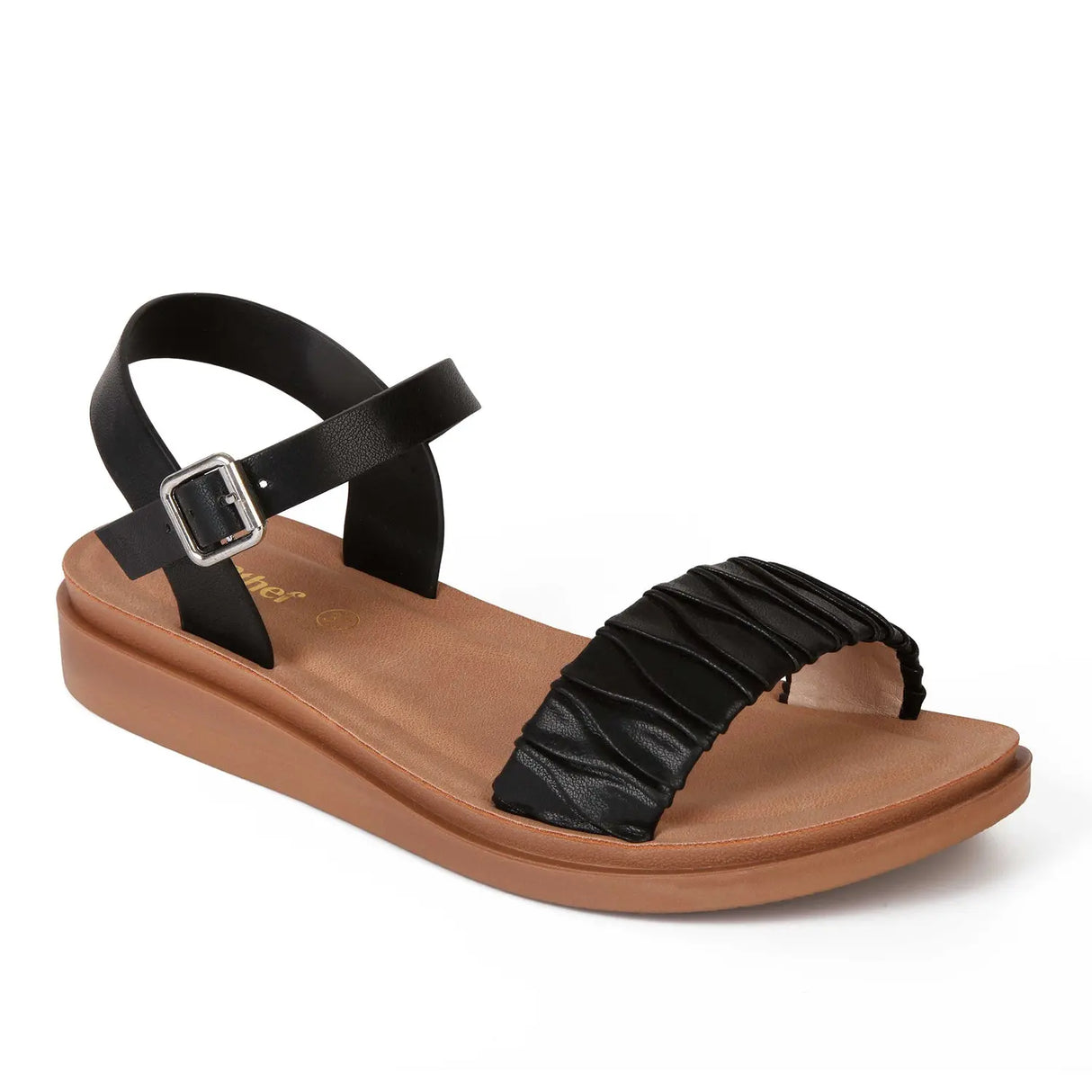 SANDALIA MUJER STHEF CASUAL NEGRO 8010