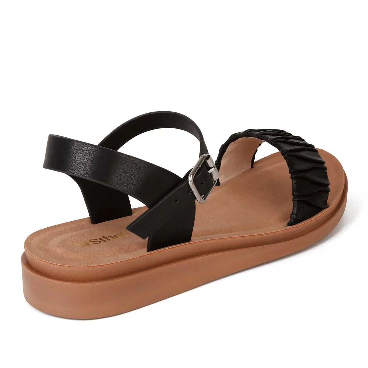 SANDALIA MUJER STHEF CASUAL NEGRO 8010