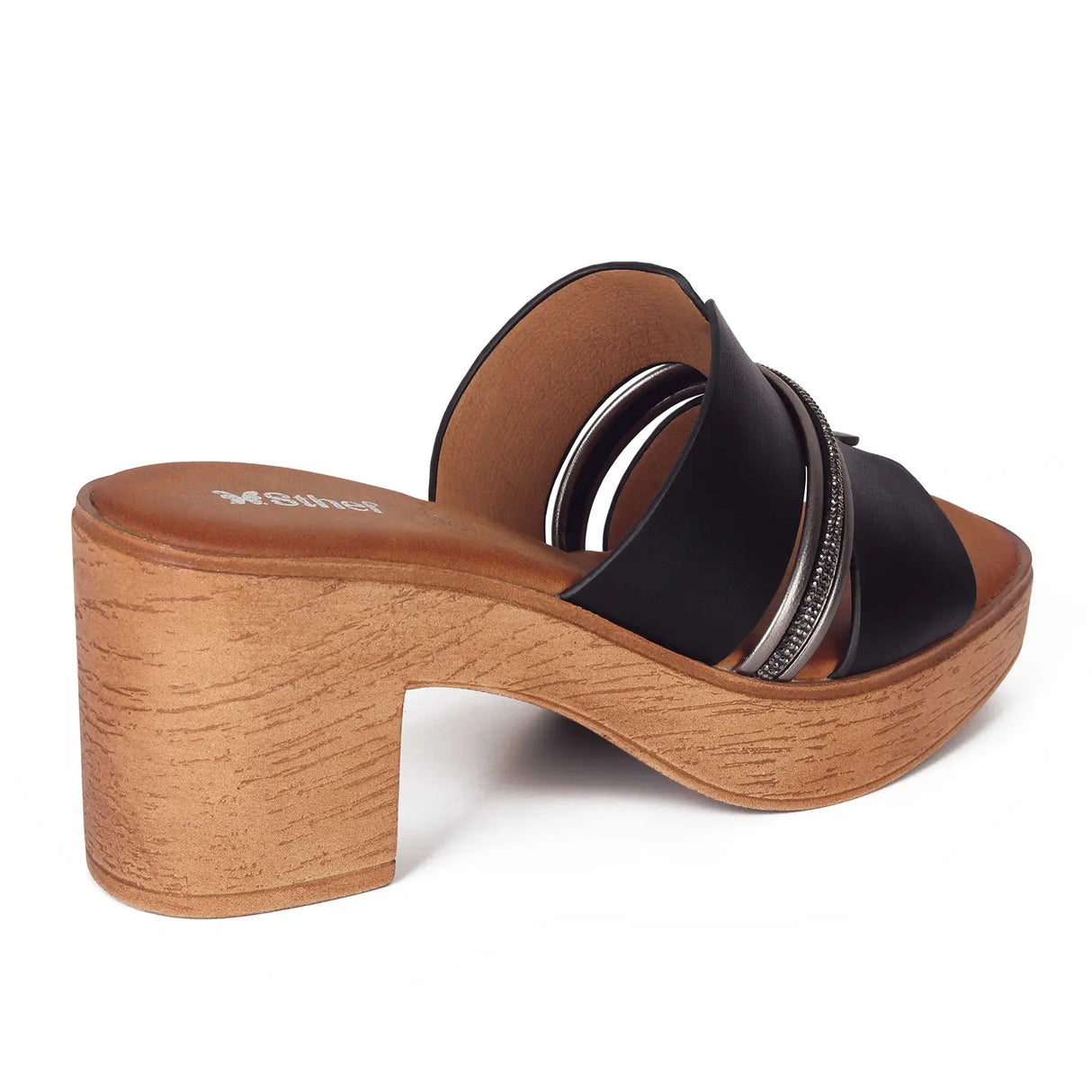 SANDALIA MUJER STHEF CASUAL NEGRO 8012