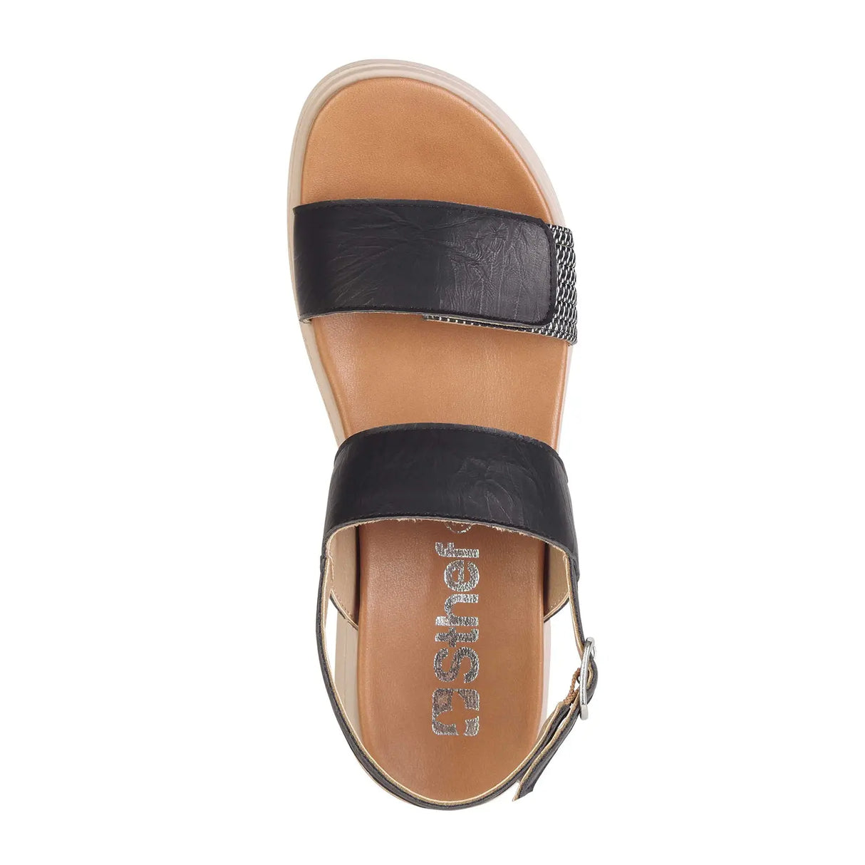 SANDALIA MUJER STHEF CASUAL NEGRO 8013