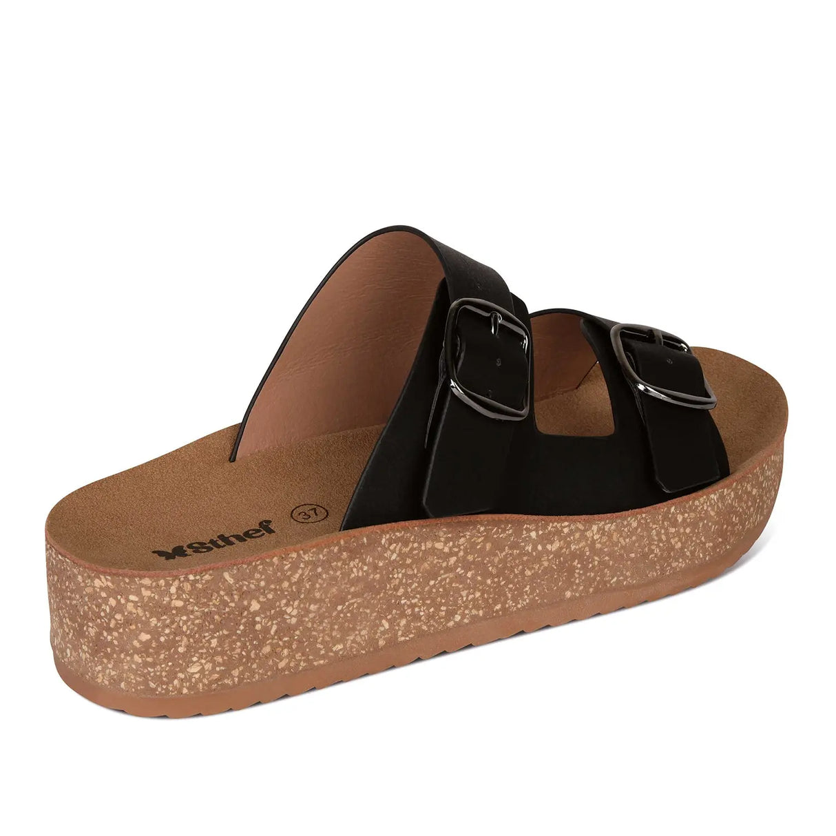 SANDALIA MUJER STHEF CASUAL NEGRO 8018