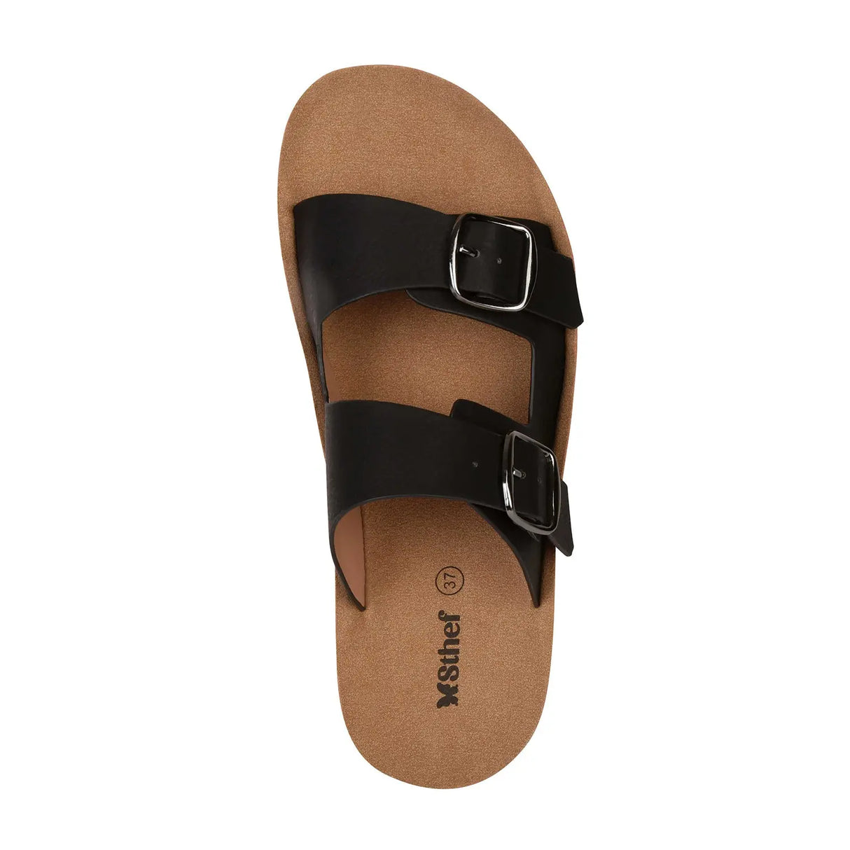 SANDALIA MUJER STHEF CASUAL NEGRO 8018