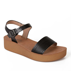 SANDALIA MUJER STHEF CASUAL NEGRO 8021