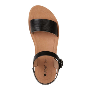 SANDALIA MUJER STHEF CASUAL NEGRO 8021