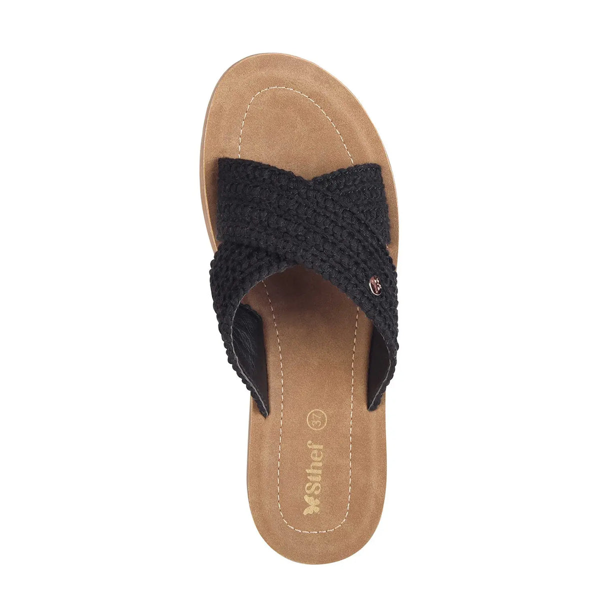 SANDALIA MUJER STHEF CASUAL NEGRO 8040