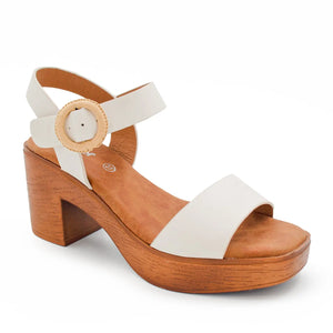 SANDALIA MUJER STHEF CASUAL OFF WHITE 8011