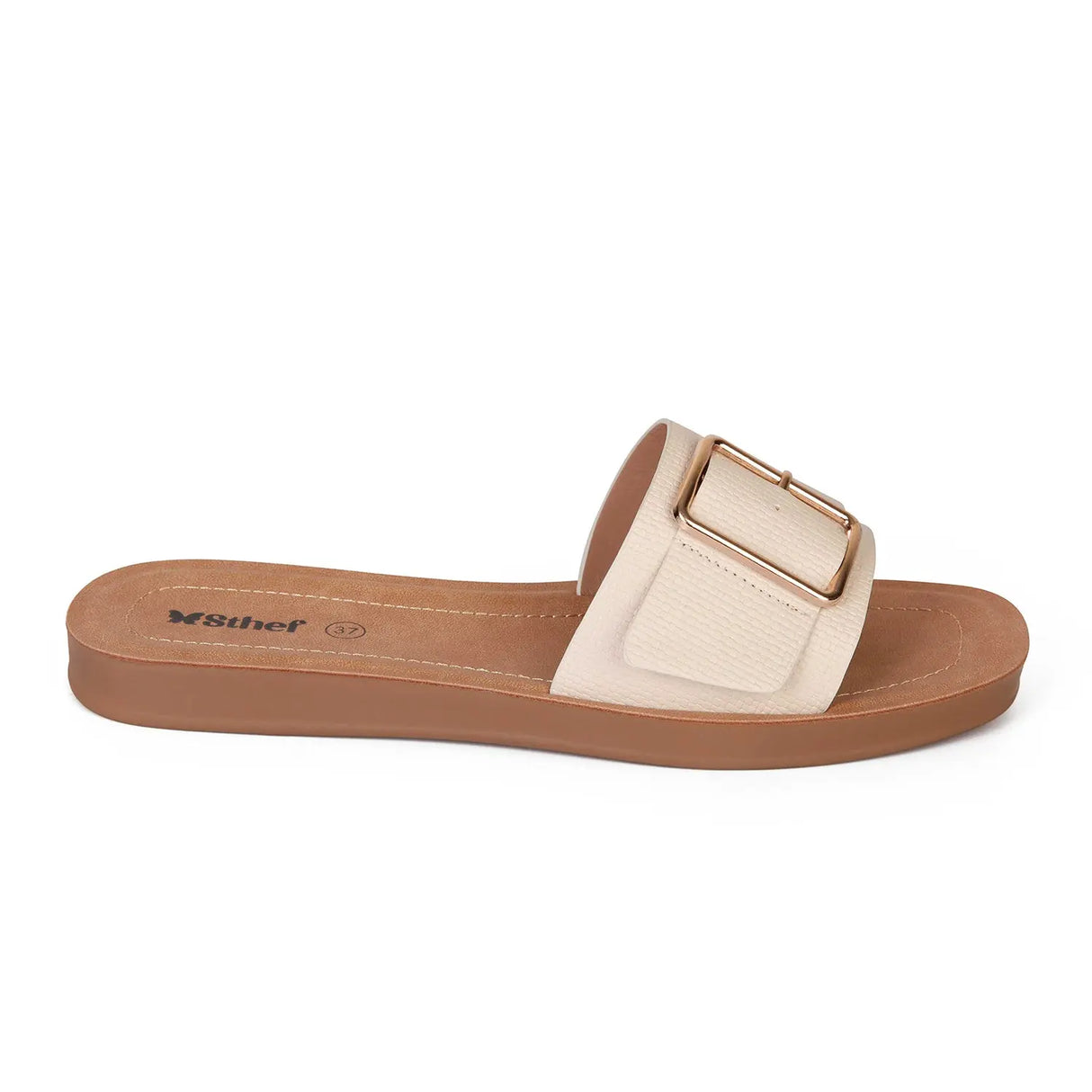 SANDALIA MUJER STHEF CASUAL OFF WHITE 8020