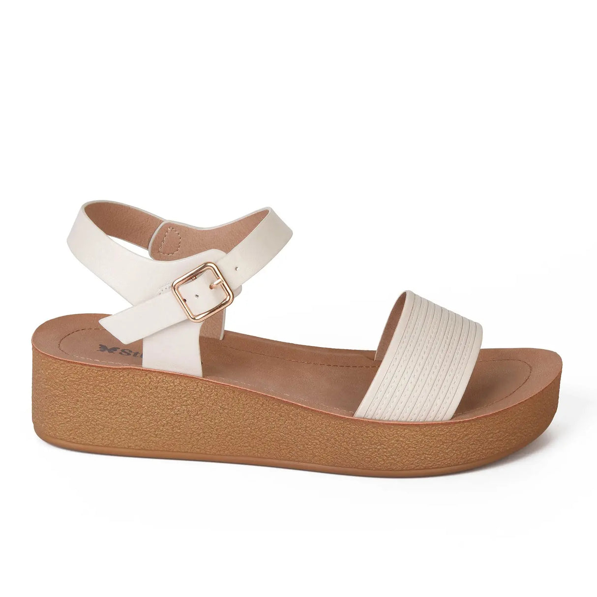 SANDALIA MUJER STHEF CASUAL OFF WHITE 8021