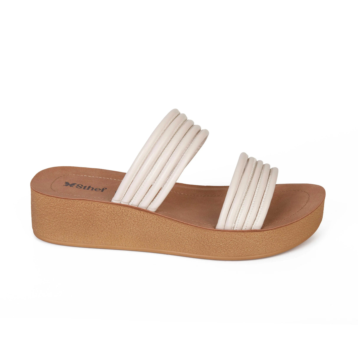 SANDALIA MUJER STHEF CASUAL OFF WHITE 8022