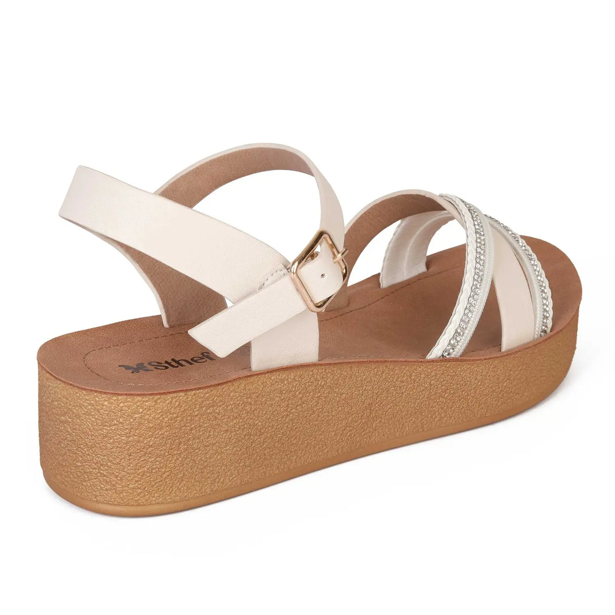 SANDALIA MUJER STHEF CASUAL OFF WHITE 8023