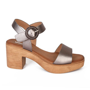 SANDALIA MUJER STHEF CASUAL PEWTER 8011