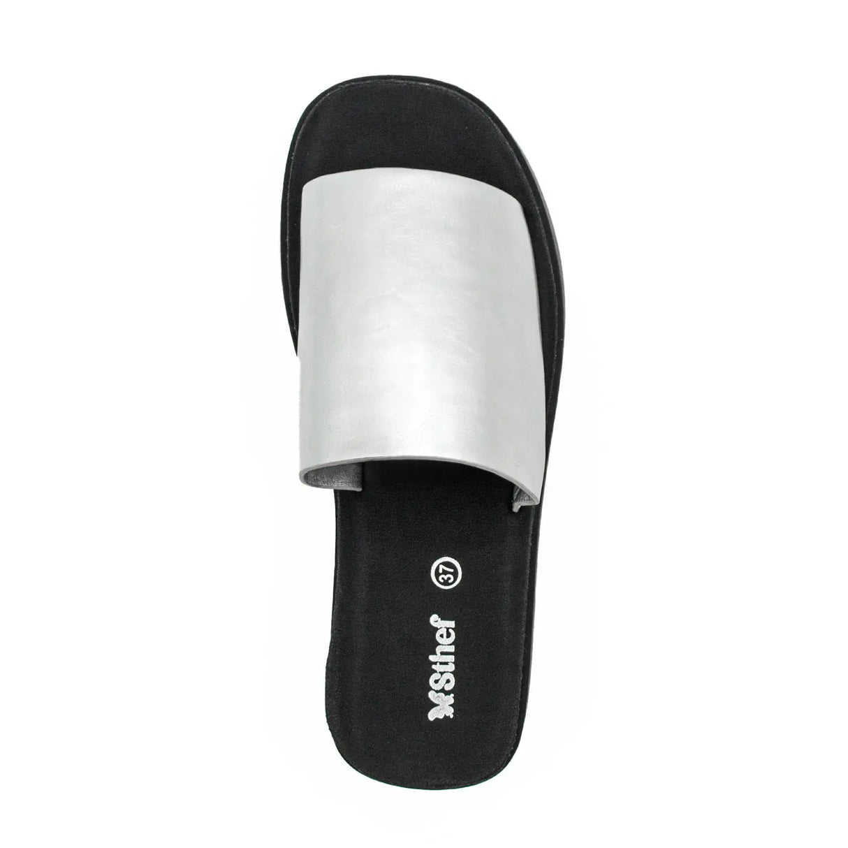 SANDALIA MUJER STHEF CASUAL PLATA 7983