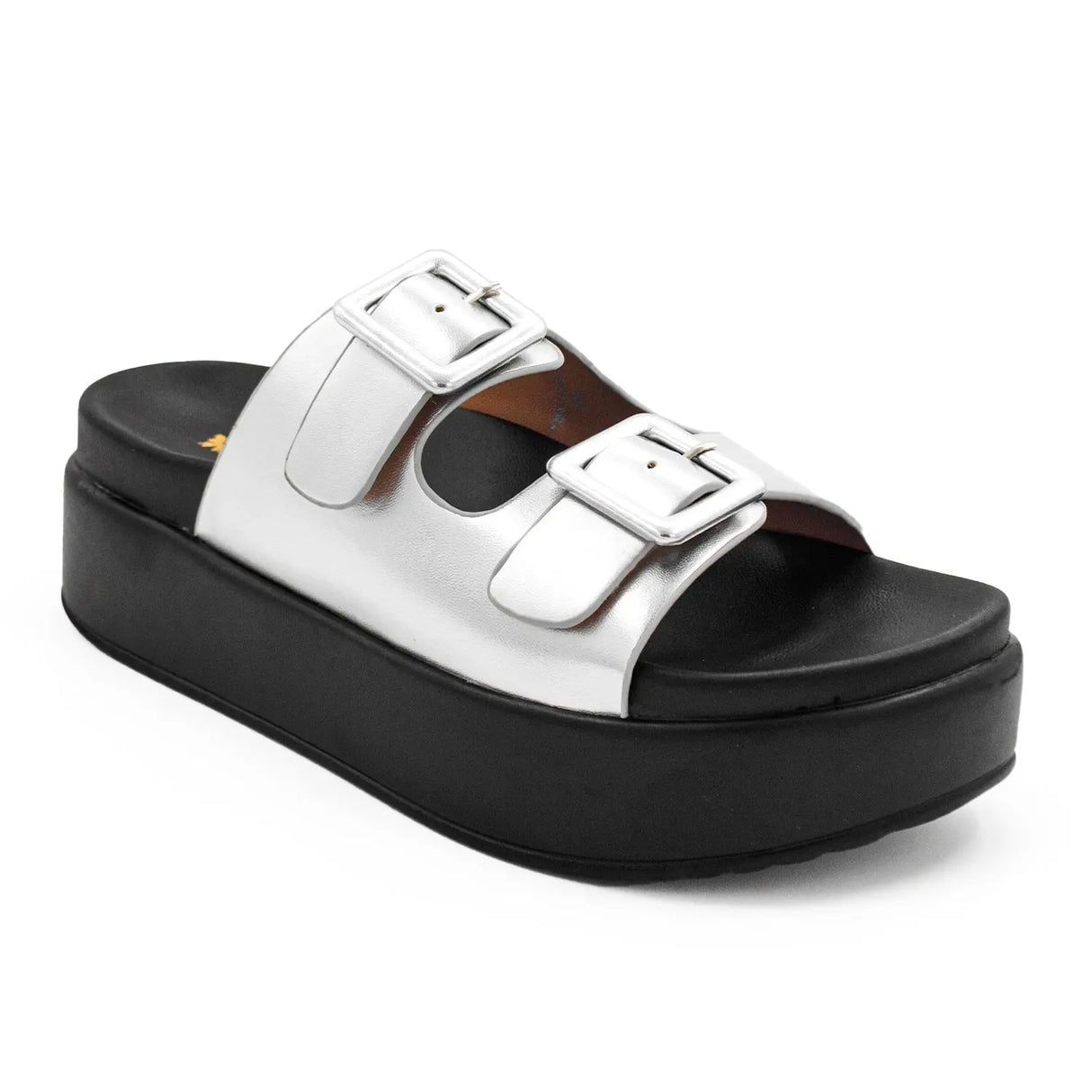 SANDALIA MUJER STHEF CASUAL PLATA 8006