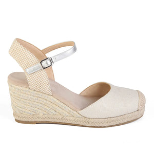 SANDALIA MUJER STHEF CASUAL PLATA 8051